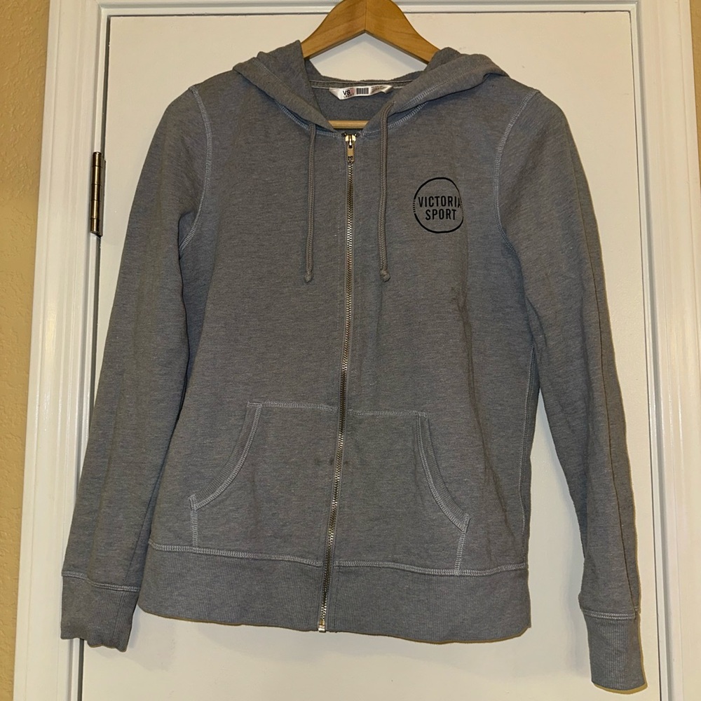 Victoria Secret Gray Zip up hoodie